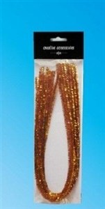 Obrazek Druty chenille złote 9mmx50cm 10szt