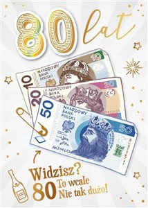 Picture of Karnet Urodziny 80