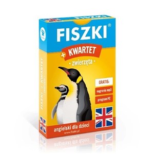 Obrazek Fiszki obrazkowe + Kwartet - Zwierzęta język angielski