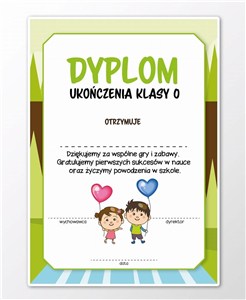 Picture of Dyplom A4 ukończenia zerówki 30szt