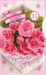 Obrazek Karnet Urodziny wymienne cyfry