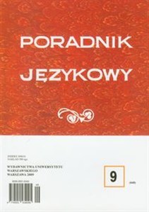 Picture of Poradnik językowy 9/2009