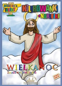 Obrazek Kolorowanki wielkanocne z naklejkami Zmartwychwstanie