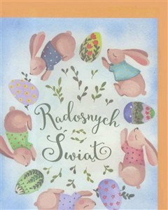 Picture of Karnet B6 Wielkanoc Zajączki