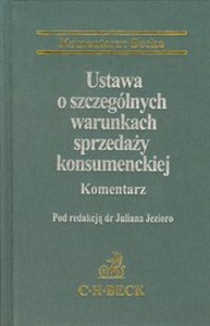 Picture of Ustawa o szczególnych warunkach sprzedaży konsumenckiej Komentarz