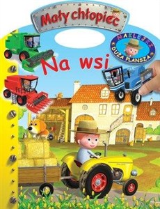 Obrazek Na wsi. Naklejki – Duża plansza. Mały chłopiec