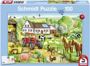 Obrazek Puzzle 100 Wesołe gospodarstwo 104008