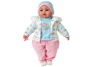 Obrazek Lalka bobas 45cm polski dźwięk
