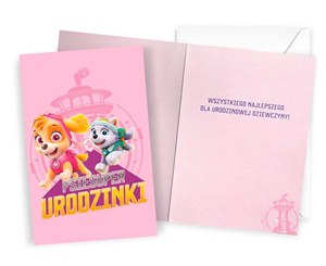 Picture of Karnet Urodziny Psi Patrol dziewczynka