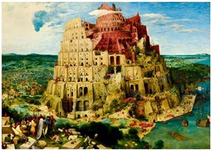Obrazek Puzzle Wieża Babel, Bruegel 1000