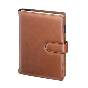 Obrazek Notes A5 magnetyczny kratka brązowy N45B-25