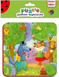 Obrazek Puzzle piankowe magnetyczne Zwierzęta leśne RK5010-03