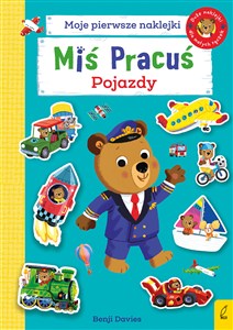 Obrazek Miś Pracuś Pojazdy Książka z naklejkami