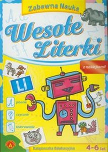Picture of Wesołe literki z naklejkami 4-6 lat