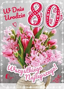 Picture of Karnet Urodziny 80