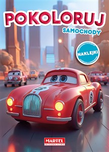 Obrazek Kolorowanka Pokoloruj samochody z naklejkami