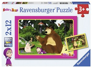 Obrazek Puzzle Masza i Niedźwiedź 2x12