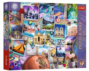 Obrazek Puzzle 500 Trefl Premium Plus Tea Time Wspomnienia z podróży 37616