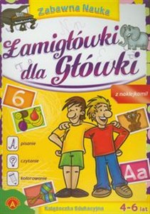 Picture of Łamigłówki dla Główki z naklejkami 4-6 lat