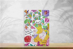 Obrazek Karnet A5 18 DZIEWCZYNA TROPIKI