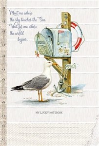 Obrazek Notatnik ozdobny 145x197/80K kratka TW Mewa