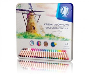 Obrazek Kredki ołówkowe Prestige 24 kolory w kasetce