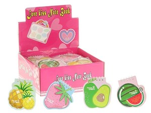 Obrazek Notesik owoce 9cm na spirali (48szt)