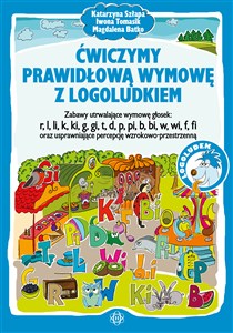 Obrazek Ćwiczymy prawidłową wymowę z Logoludkiem Zabawy utrwalające wymowę głosek: r, l, li, k, ki, g, gi, t, d, p, pi, b, bi, w, wi, f, fi oraz usprawniające percepcję wzrokowo-przestrzenną