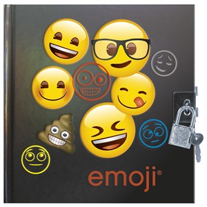 Picture of Pamiętnik metalizowany z kłódką Emoji 12
