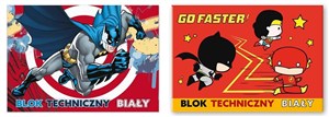 Picture of Blok techniczny A4/10K biały Batman