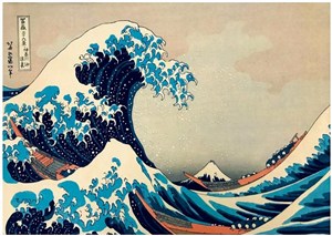 Obrazek Puzzle 1000 Wielka fala Kaganawa Hokusai 1831