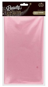 Obrazek Obrus foliowy, metaliczny różowy 137x183cm