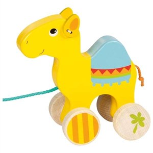 Obrazek Drewniany dromader do ciągnięcia