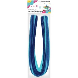 Picture of Druciki dekoracyjne niebieskie 15szt