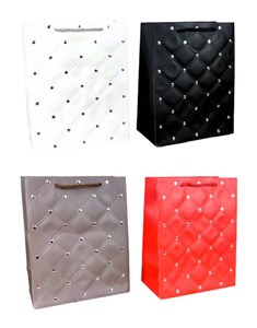 Obrazek Torebki prezentowe WK 22398 M mix wzorów 12 sztuk