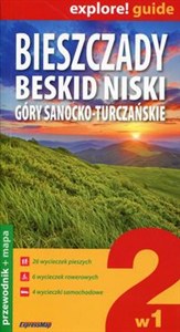 Obrazek Bieszczady Beskid Niski Góry Sanocko-Turczańskie 2w1 Przewodnik+mapa