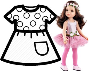 Obrazek Ubranko dla lalek 32cm
