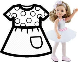 Obrazek Ubranko dla lalek 32cm