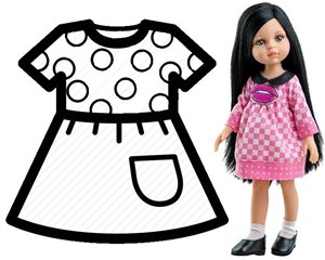 Obrazek Ubranko dla lalek 32cm