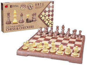 Obrazek Szachy i warcaby 2w1 magnetyczne