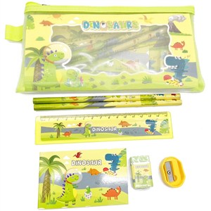 Obrazek Przybory szkolne dinozaury