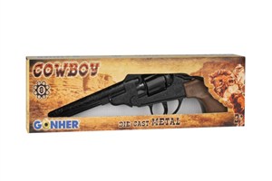 Picture of Rewolwer kowbojski metalowy 8 naboi