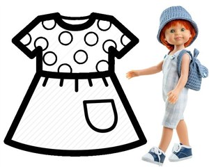 Obrazek Ubranko dla lalek 32cm