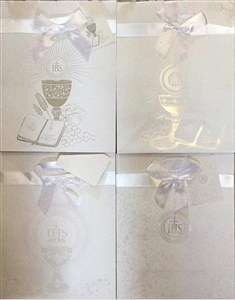 Obrazek Torebka ozdobna z kokardą Komunia PL-2K mała