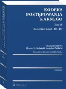 Obrazek Kodeks postępowania karnego Tom 4 Komentarz do art. 425-467