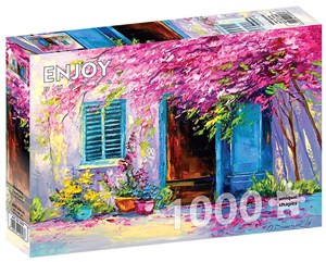 Obrazek Puzzle 1000 Kwitnące podwórko