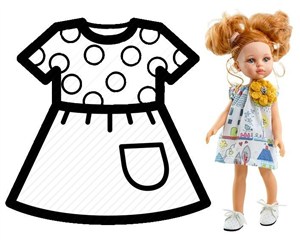 Obrazek Ubranko dla lalek 32cm
