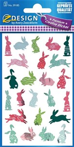 Obrazek Naklejki wielkanocne - Króliczki