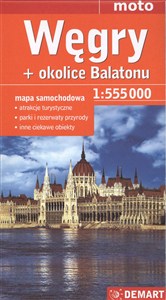 Obrazek Węgry okolice Balatonu mapa samochodowa