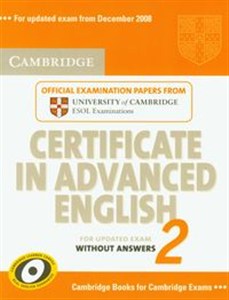 Obrazek Cambridge Certificate in Advanced English 2